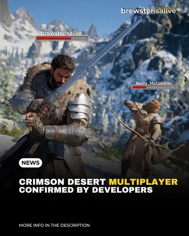brewsterisalive Instagram post about Crimson Desert multiplayer plans