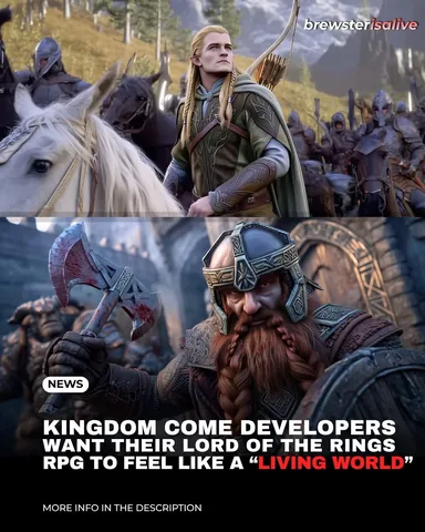 brewsterisalive Instagram post about Lord of the Rings RPG news