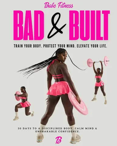 brittnebabe Instagram post about Bad & Built fitness guide