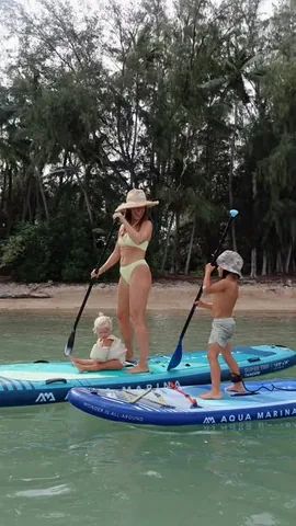 britwkent Instagram post about Family paddleboarding
