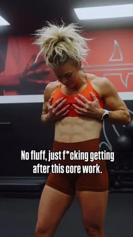 brookeence Instagram post about Core training