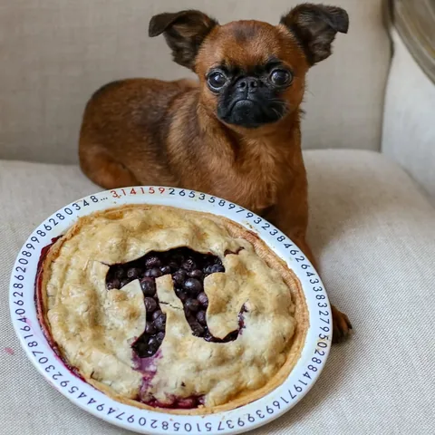 brussels.sprout Instagram post about Pi Day
