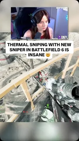 c9emz Instagram post about Battlefield 6 thermal sniping