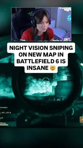 c9emz Instagram post about Battlefield 6 night vision sniping