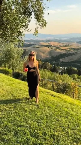 caitfraser Instagram post about Castelfalfi luxury hotel