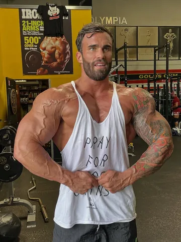 calumvonmoger Instagram post about Bodybuilding physique