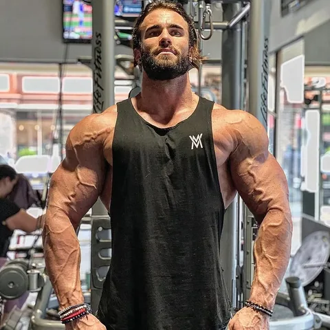 calumvonmoger Instagram post about Bodybuilding physique goal