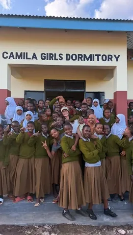 camilacoelho Instagram post about Charity work and education