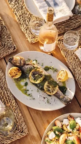 camillestyles Instagram post about Grilled fish recipe