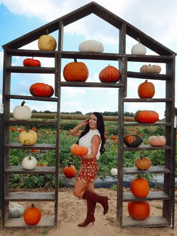 carolinecoleburn Instagram post about Pumpkin patch family outing