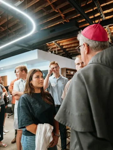caseyofm Instagram post about Young adult Catholic ministry