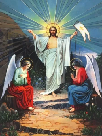 catholic.motivation Instagram post about Easter