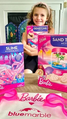 cathy__rose Instagram post about Barbie STEAM activity kits