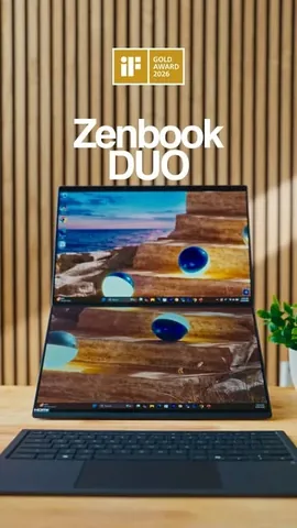 _cedlom Instagram post about ASUS Zenbook dual screen laptop