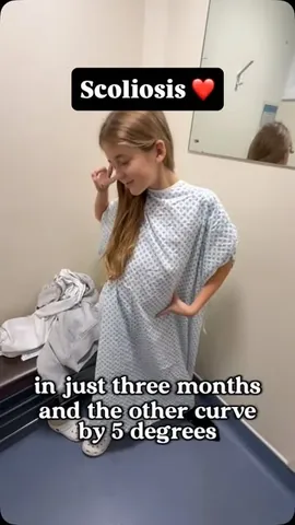 chantellechamps Instagram post about Scoliosis treatment journey