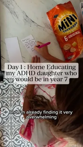 chantellechamps Instagram post about Home education transition