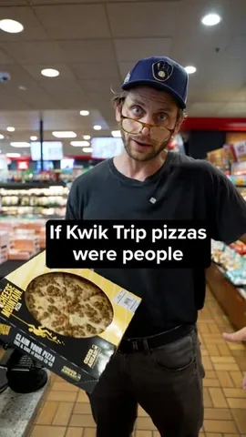 charlieberens Instagram post about Kwik Trip pizza