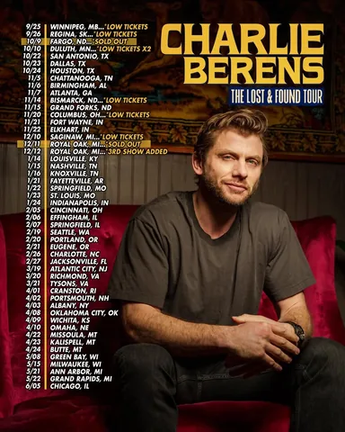 charlieberens Instagram post about Tour tickets