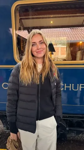 chiaraferragni Instagram post about Luxury train travel