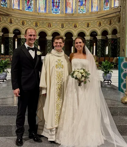 chicagopriest Instagram post about Catholic wedding