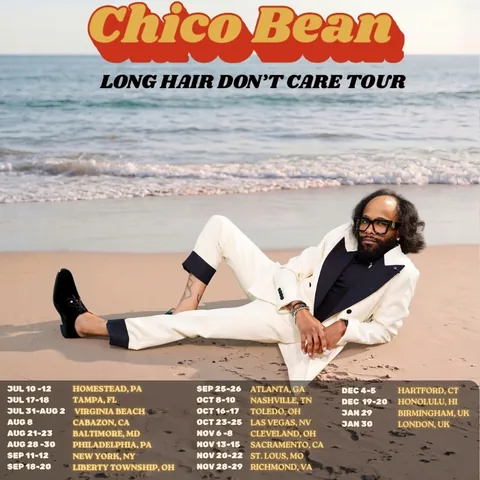chicobean Instagram post about Comedy tour promotion