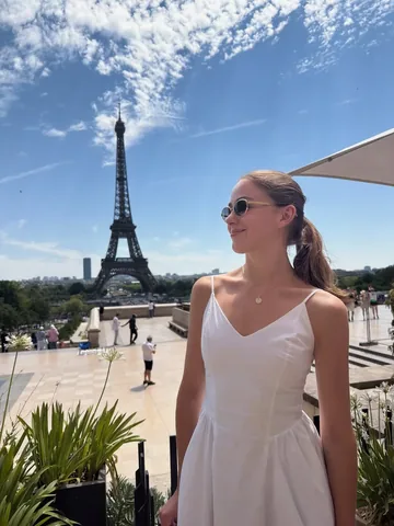 chloelukasiak Instagram post about Paris travel