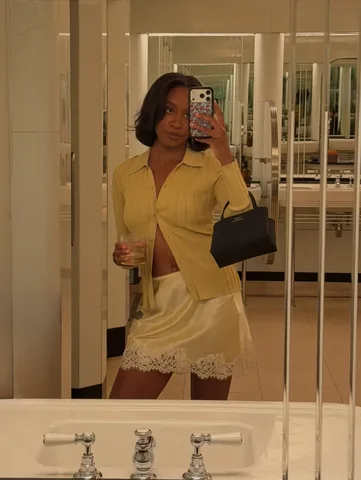 chrissyford Instagram post about Lace fashion