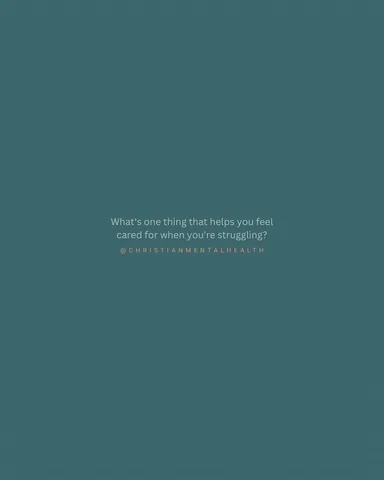 christianmentalhealth Instagram post about Community support experiences