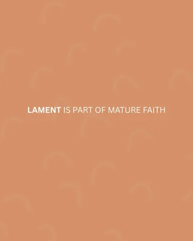 christianmentalhealth Instagram post about Lament and Christian mental health