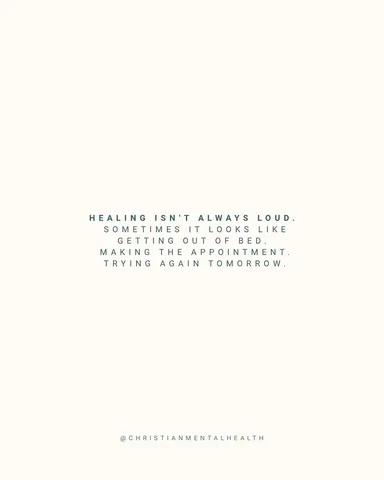 christianmentalhealth Instagram post about Mental health recovery progress