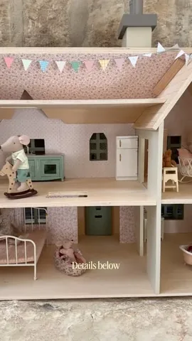 christinajwarren Instagram post about Dollhouse decorating