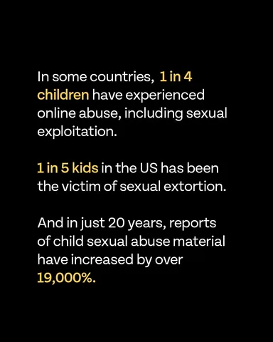 christinecaine Instagram post about Online child exploitation prevention