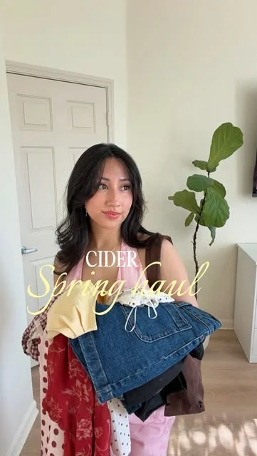cindyjeanettex Instagram post about Spring fashion haul
