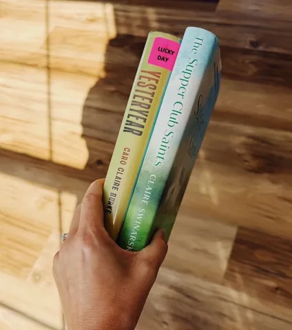 claireswinarski Instagram post about Upcoming novel