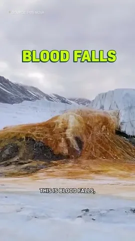 cleoabram Instagram post about Blood Falls in Antarctica