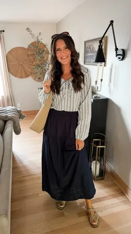 clothedingraceblog Instagram post about Church outfit styling