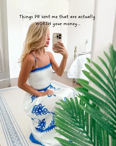 coastal_blonde Instagram post about Skincare and haircare recommendations