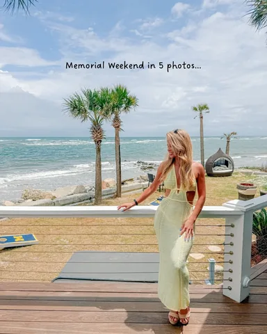 coastal_blonde Instagram post about Memorial Day weekend fashion