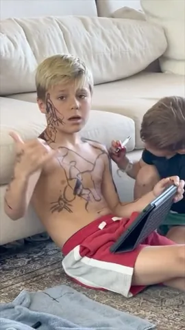 codywestonandrew Instagram post about Temporary tattoos