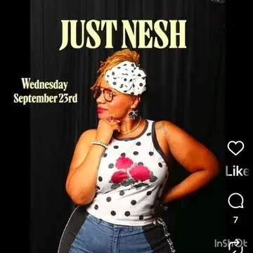comedianlilrel Instagram post about Comedy show ticket promotion