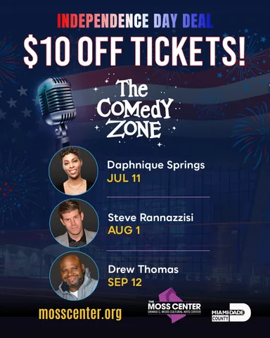 comeseedrew Instagram post about Comedy ticket promotion