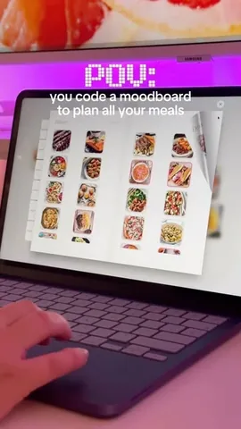 compskyy Instagram post about AI built meal planning app