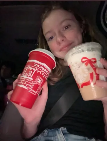 courtneyfaith1313 Instagram post about Starbucks Red Cup Day