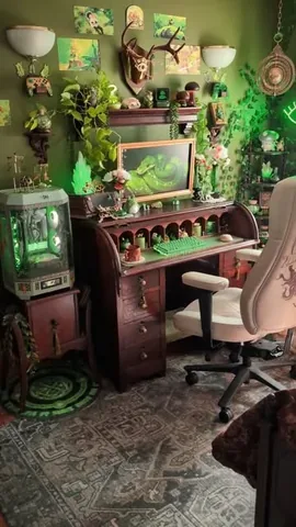 cozy.goblin.gaming Instagram post about Cozy gaming room