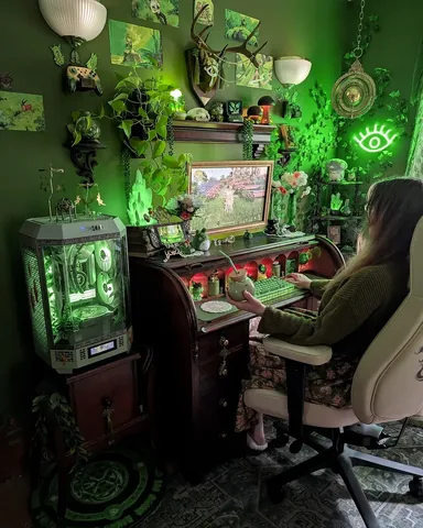 cozy.goblin.gaming Instagram post about Gaming before work
