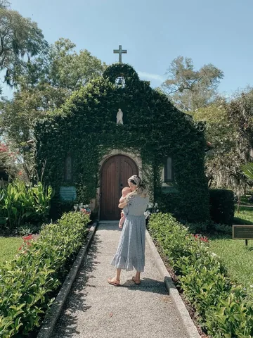 cradlecatholicmom Instagram post about Family pilgrimage experience