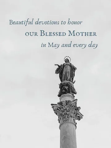 cradlecatholicmom Instagram post about Marian devotions in May