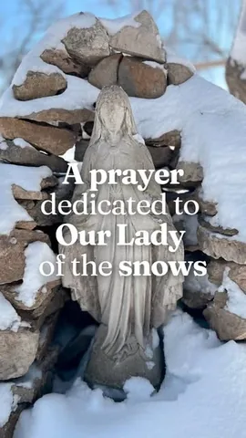 cradlecatholicmom Instagram post about Our Lady of the Snows