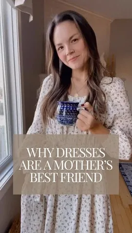cradlecatholicmom Instagram post about Modest motherhood clothing