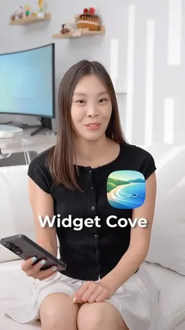 createdbyella Instagram post about Widget Cove app promotion